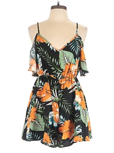 Pre-owned Shein Romper In Orange