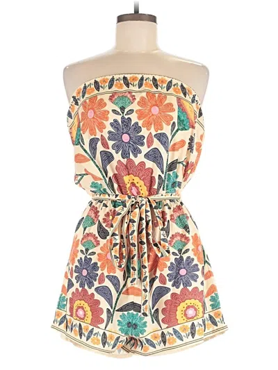 Pre-owned Shein Romper In Orange