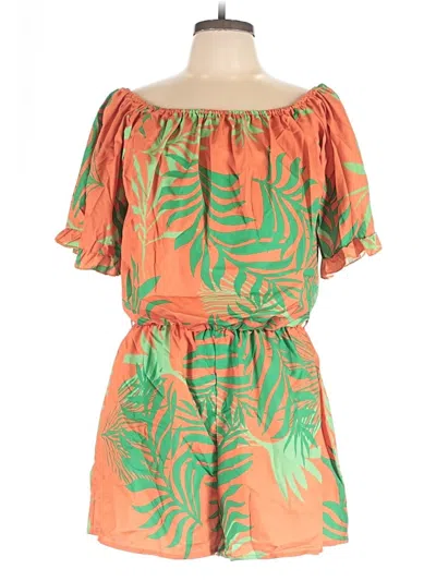 Pre-owned Shein Romper In Orange