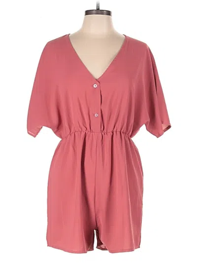 Pre-owned Shein Romper In Pink