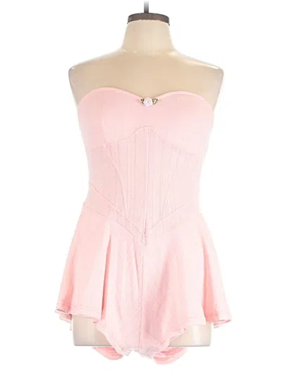 Pre-owned Shein Romper In Pink