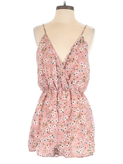Pre-owned Shein Romper In Pink