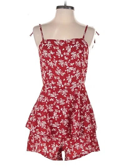 Pre-owned Shein Romper In Red