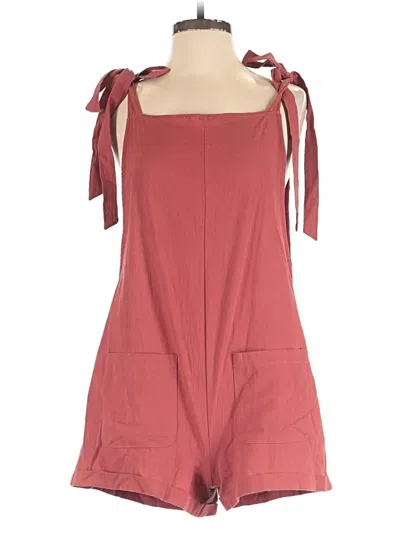 Pre-owned Shein Romper In Red