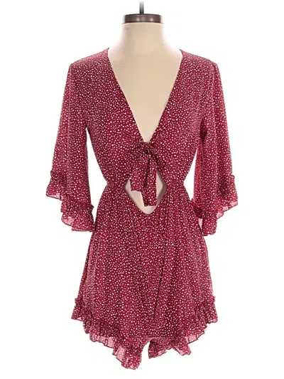 Pre-owned Shein Romper In Red