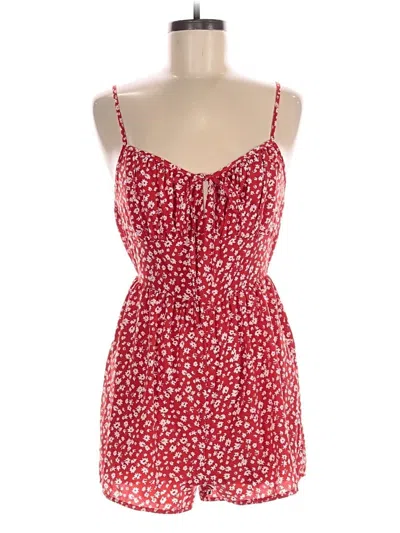 Pre-owned Shein Romper In Red