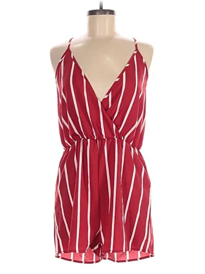 Pre-owned Shein Romper In Red