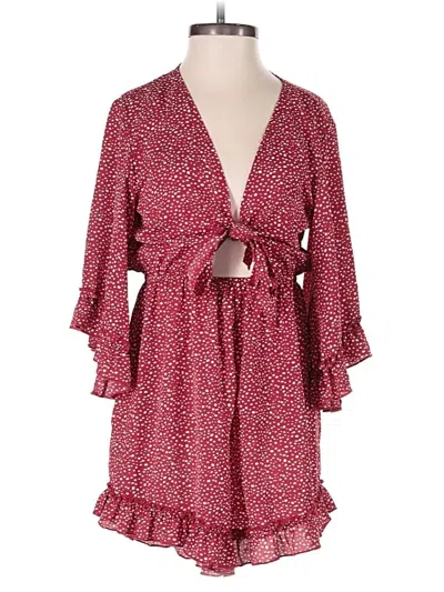 Pre-owned Shein Romper In Red