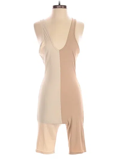 Pre-owned Shein Romper In Tan