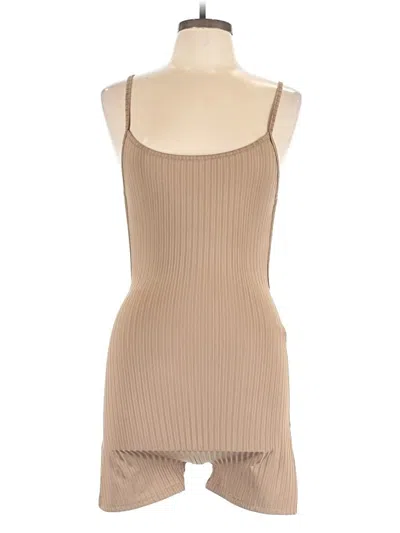 Pre-owned Shein Romper In Tan