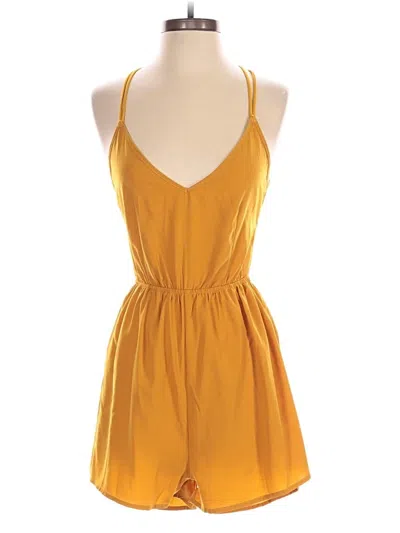 Pre-owned Shein Romper In Tan