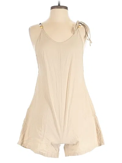Pre-owned Shein Romper In Tan