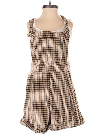 Pre-owned Shein Romper In Tan
