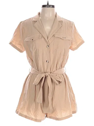 Pre-owned Shein Romper In Tan