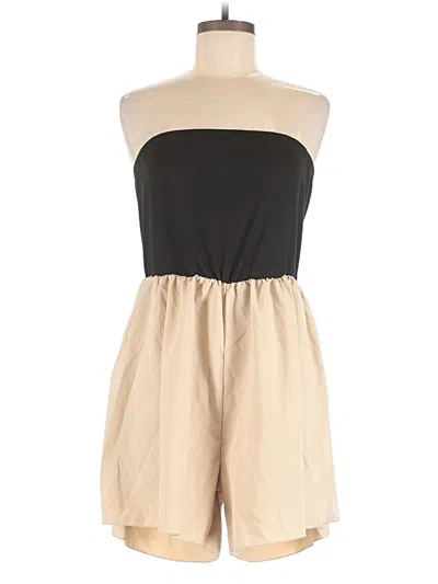 Pre-owned Shein Romper In Tan