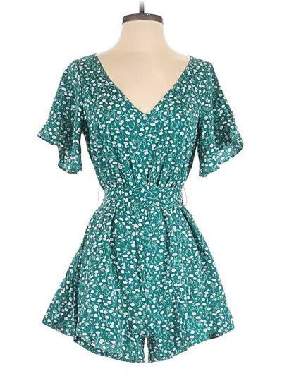 Pre-owned Shein Romper In Teal