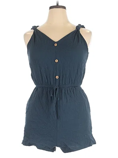 Pre-owned Shein Romper In Teal