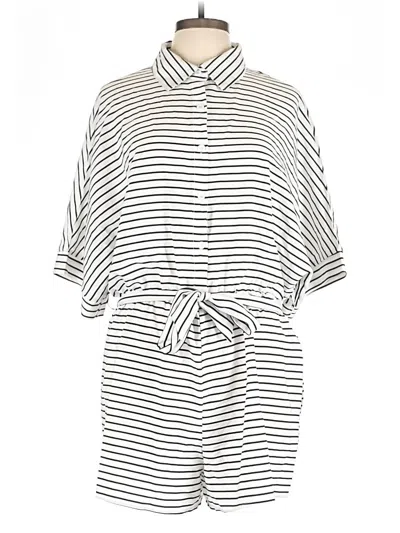 Pre-owned Shein Romper In White