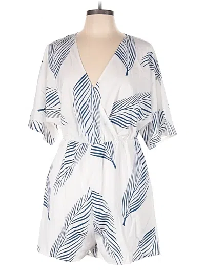 Pre-owned Shein Romper In White