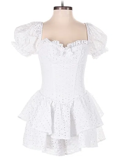 Pre-owned Shein Romper In White