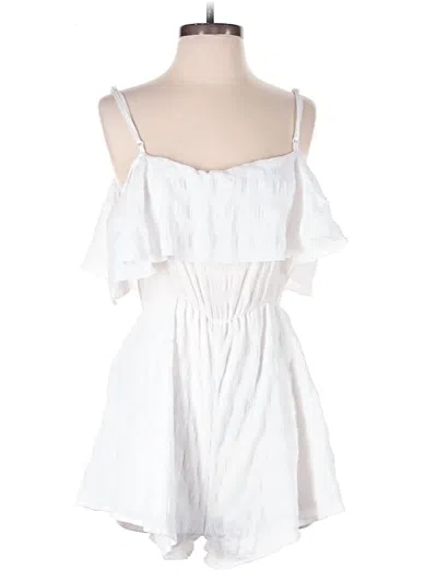 Pre-owned Shein Romper In White