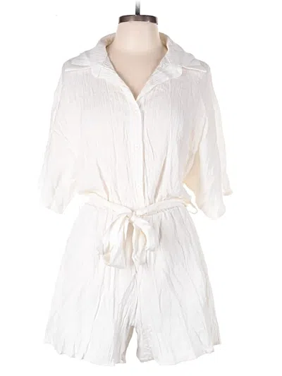 Pre-owned Shein Romper In White