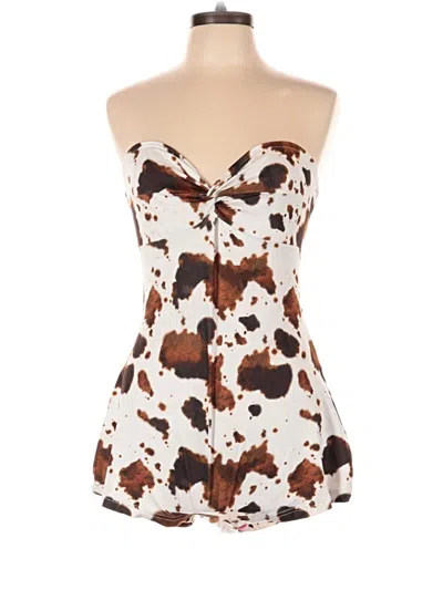 Pre-owned Shein Romper In White