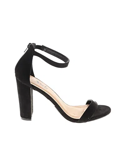 Pre-owned Shein Sandals In Black