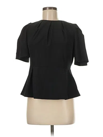 Pre-owned Shein Short Sleeve Blouse In Black