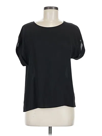 Pre-owned Shein Short Sleeve Blouse In Black