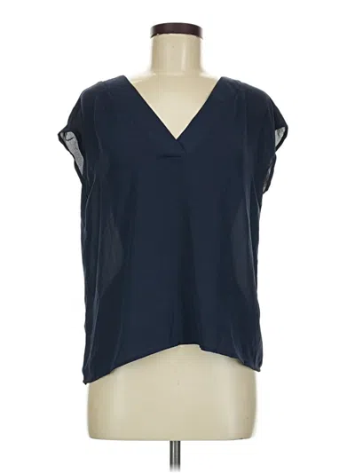 Pre-owned Shein Short Sleeve Blouse In Black