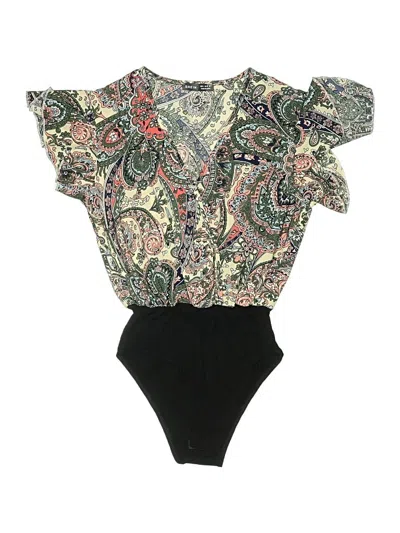 Pre-owned Shein Short Sleeve Blouse In Black
