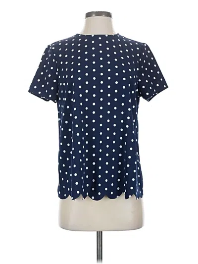 Pre-owned Shein Short Sleeve Blouse In Blue