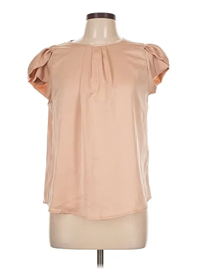 Pre-owned Shein Short Sleeve Blouse In Brown