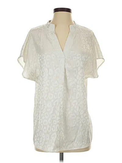 Pre-owned Shein Short Sleeve Blouse In Ivory