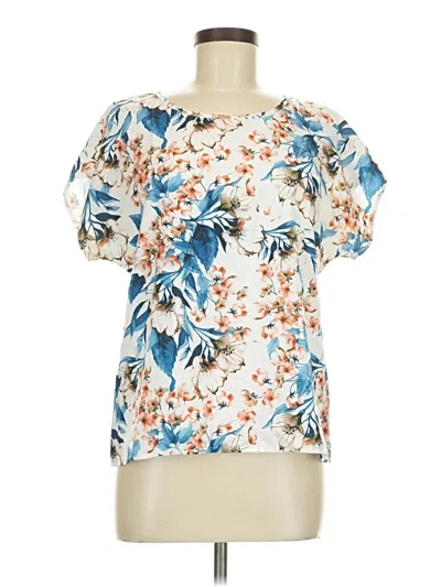 Pre-owned Shein Short Sleeve Blouse In Ivory