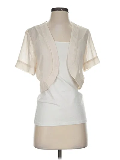 Pre-owned Shein Short Sleeve Blouse In Ivory