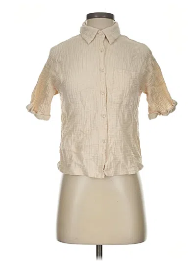 Pre-owned Shein Short Sleeve Blouse In Ivory