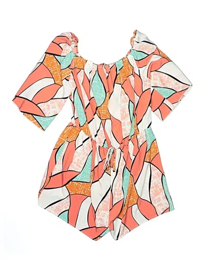 Pre-owned Shein Short Sleeve Blouse In Orange