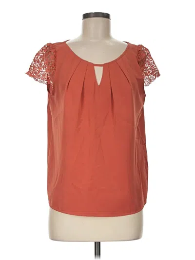 Pre-owned Shein Short Sleeve Blouse In Orange