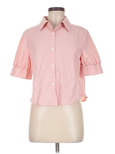 Pre-owned Shein Short Sleeve Blouse In Pink