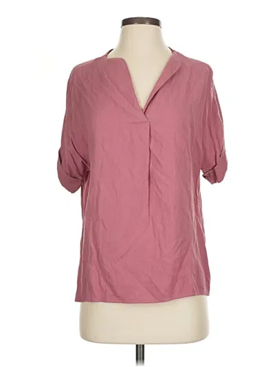 Pre-owned Shein Short Sleeve Blouse In Pink