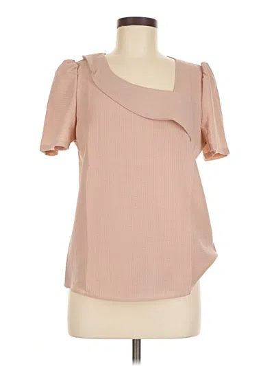 Pre-owned Shein Short Sleeve Blouse In Pink