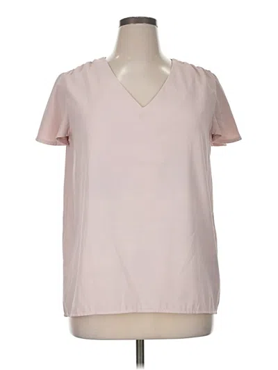 Pre-owned Shein Short Sleeve Blouse In Pink