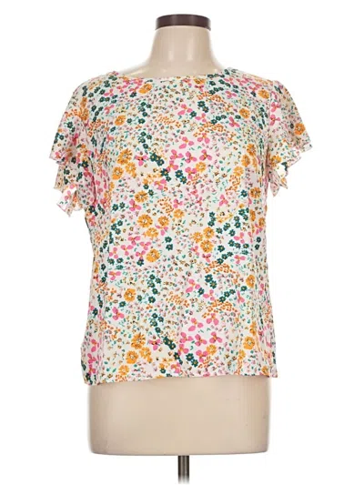 Pre-owned Shein Short Sleeve Blouse In Pink
