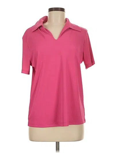 Pre-owned Shein Short Sleeve Blouse In Pink