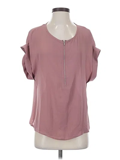 Pre-owned Shein Short Sleeve Blouse In Pink