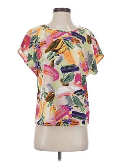 Pre-owned Shein Short Sleeve Blouse In Pink