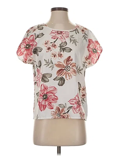 Pre-owned Shein Short Sleeve Blouse In Pink