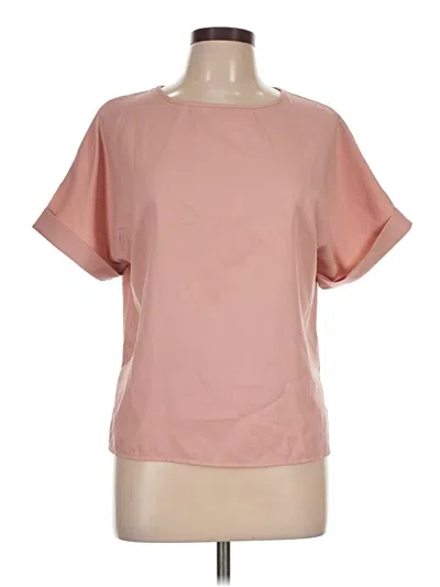 Pre-owned Shein Short Sleeve Blouse In Pink
